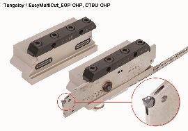タンガロイが多機能溝入れ加工用工具EasyMultiCut（イージーマルチカット）高圧クーラント用内部給油穴付きブレード『EGP-CHP